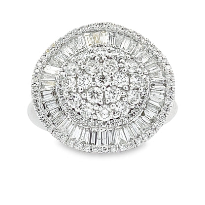 Genuine 2.00ct Diamond Ring 14KT White Gold by Bids.com
