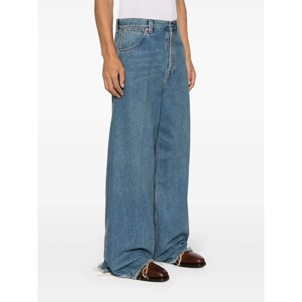 Gucci Blue Denim - Wide-Leg Jeans Men by Luosophy