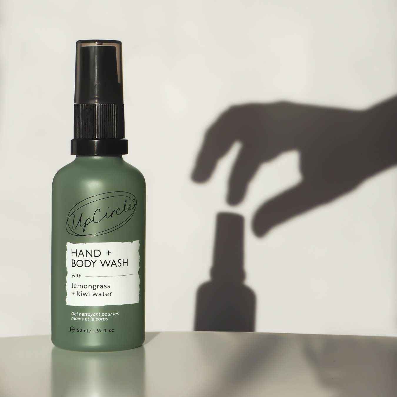 Natural Hand + Body Wash with Lemongrass - Travel Size