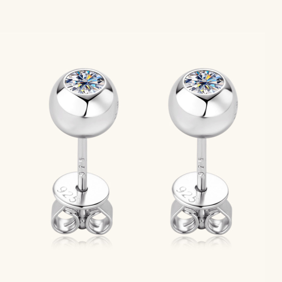 Sparkala™ Pure Sterling Silver Stud Earrings - DestGlow