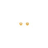 14k Yellow Gold Polished Round Stud Earrings by Bids.com