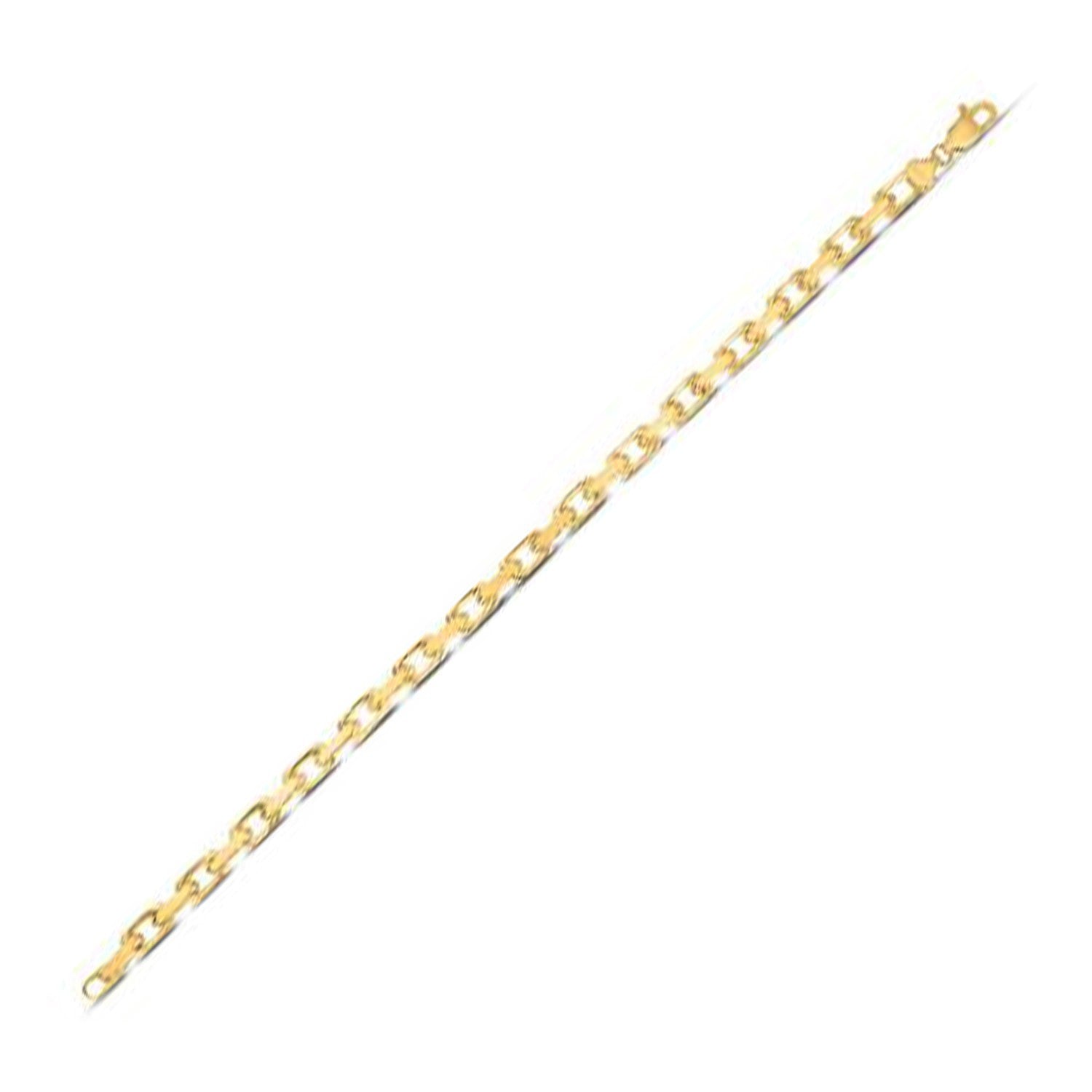 14k Yellow Gold French Cable Link Chain (4.80 mm) by Bids.com
