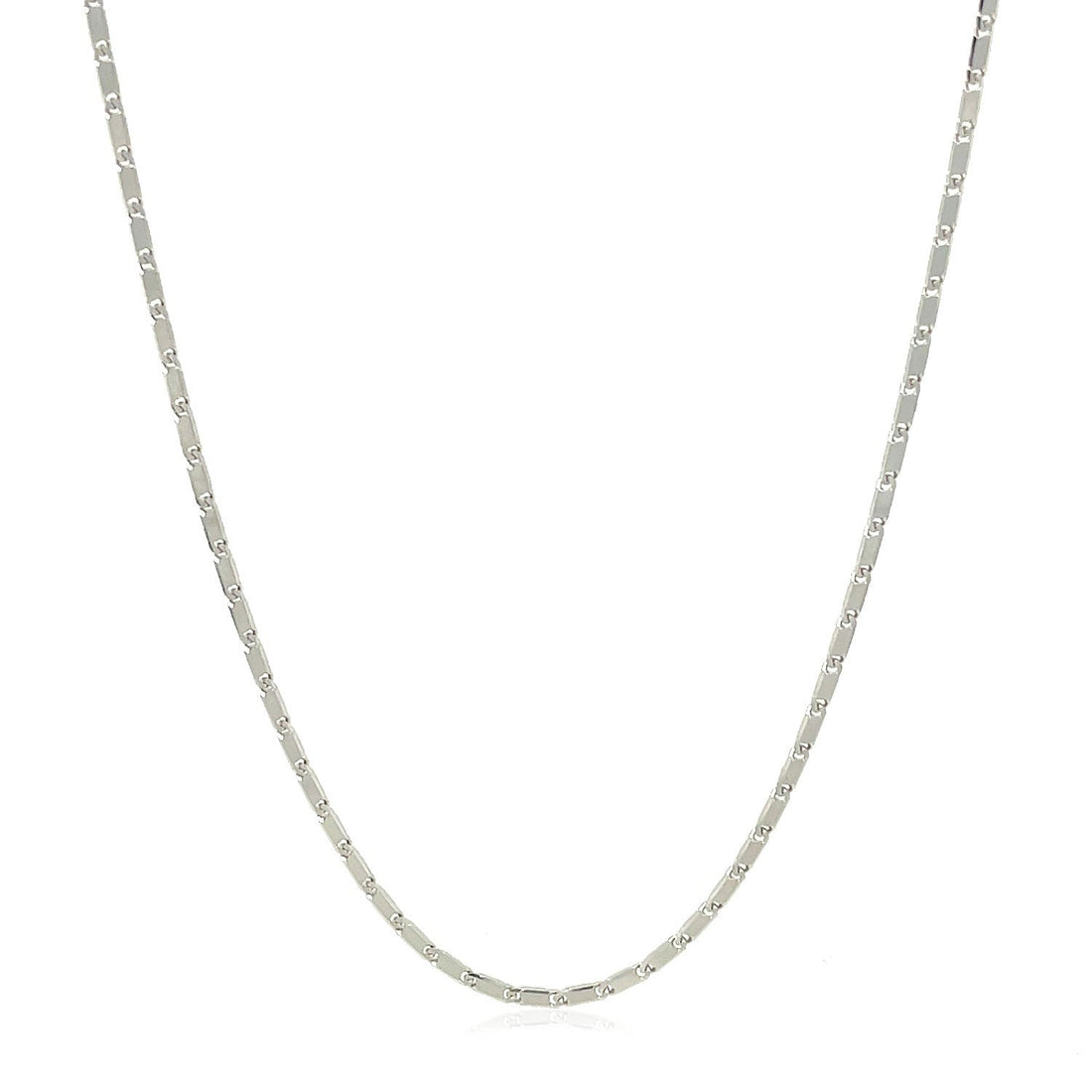 14k White Gold Lumina Pendant Chain 1.0mm by Bids.com