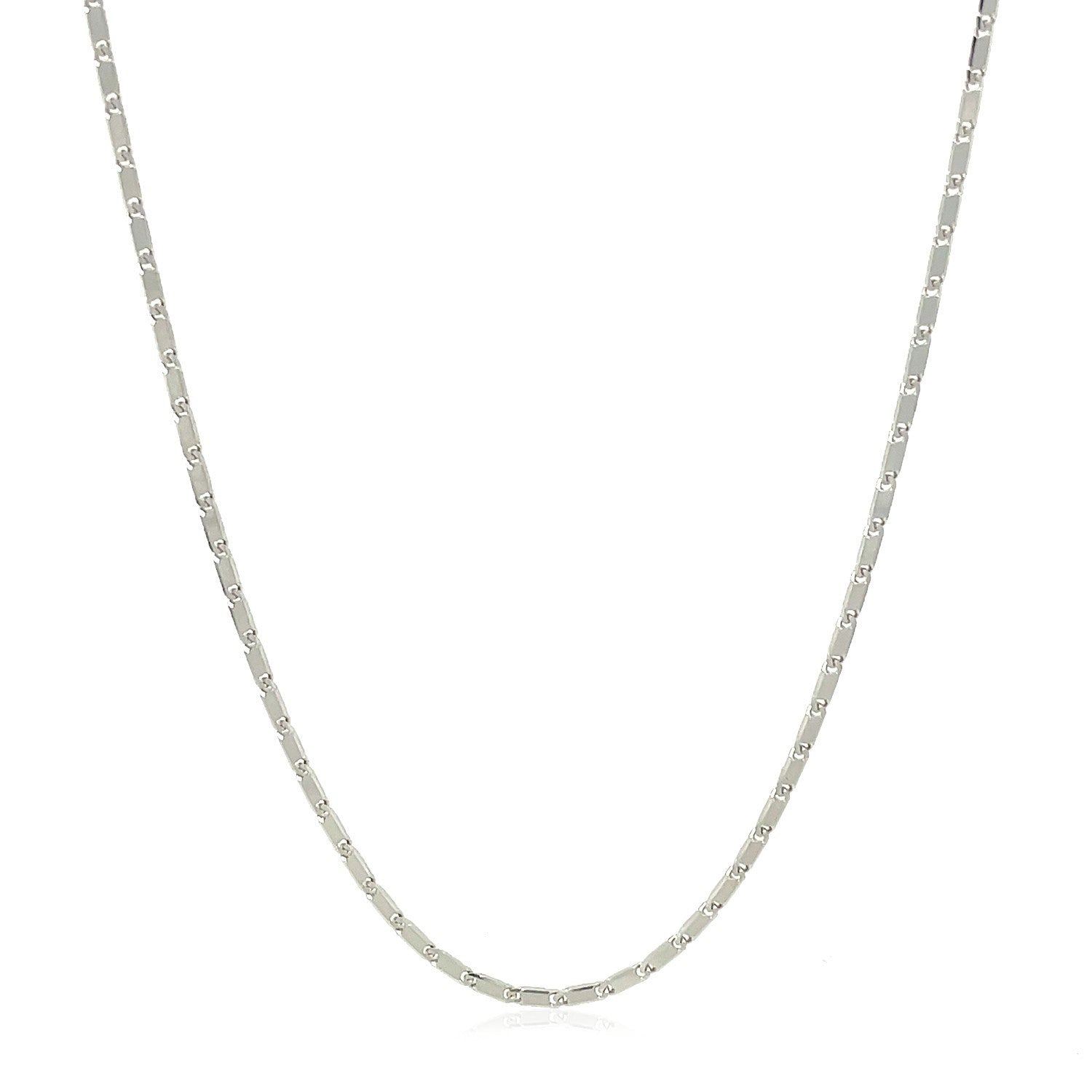 14k White Gold Lumina Pendant Chain 1.0mm by Bids.com