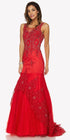 Juliet 654 Mermaid Gown Lace Up Back Embroidered by DiscountDressShop