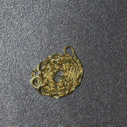 14k Yellow Gold Classic Box Chain 0.45mm by Bids.com