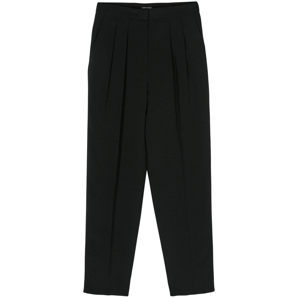 Giorgio Armani Black Trousers - Tapered Trousers Women by Luosophy