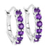 1.20 Carat Genuine Amethyst .925 Sterling Silver Earrings  DestGlow