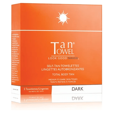 Tan Towel Total Body Dark Tan Towelette 5-Pack by Pasteur Pharmacy