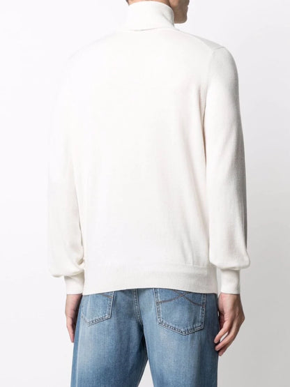 Brunello Cucinelli Men Cashmere Turtle-Neck Sweater by Luosophy