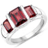 3.45 Carat Genuine Garnet .925 Sterling Silver Ring  DestGlow