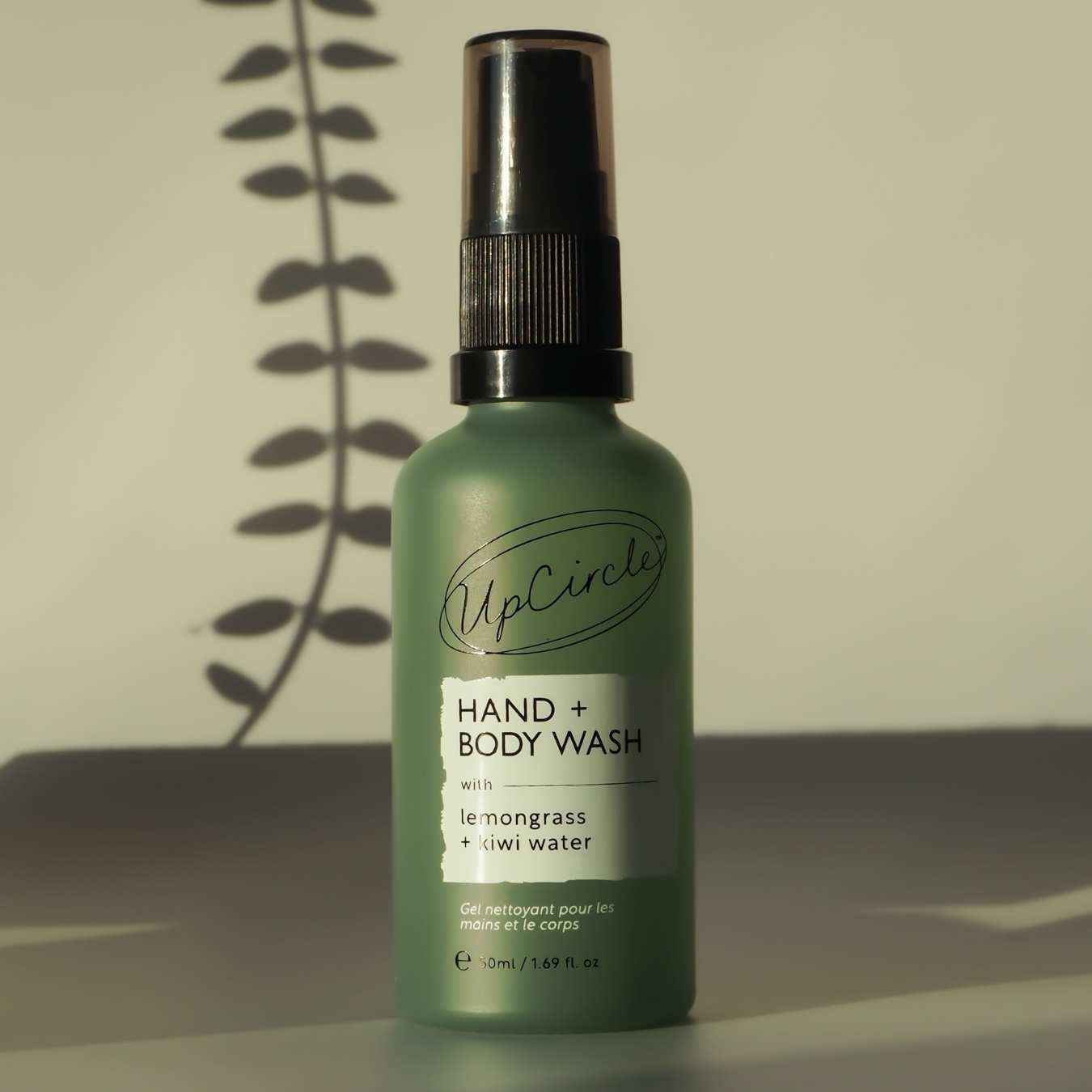 Natural Hand + Body Wash with Lemongrass - Travel Size