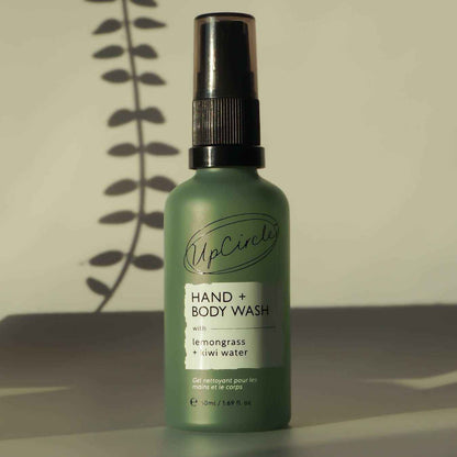 Natural Hand + Body Wash with Lemongrass - Travel Size