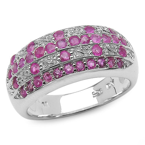 1.02 Carat Genuine Ruby .925 Sterling Silver Ring by Bids.com