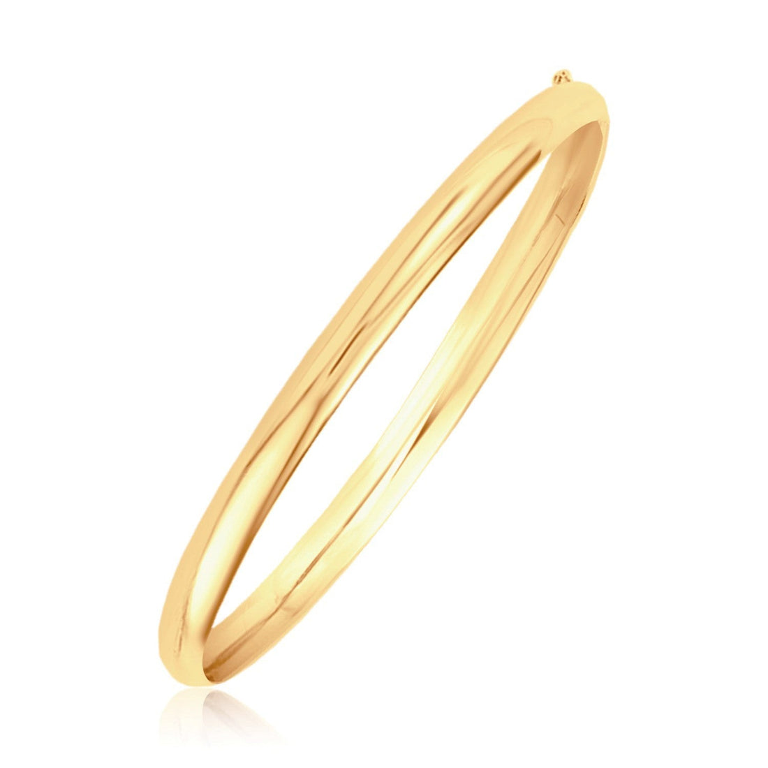 Classic Bangle in 14k Yellow Gold (5.0mm) by Bids.com