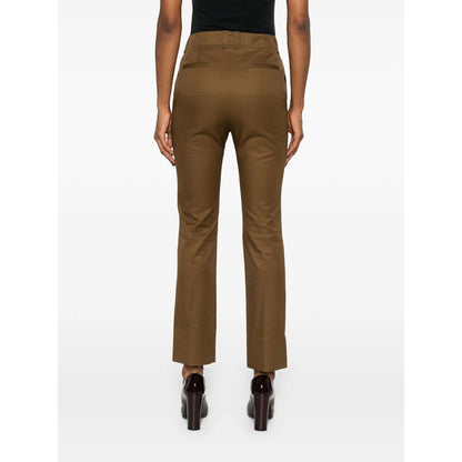 Saint Laurent Brown Trousers - Straight Trousers Women by Luosophy