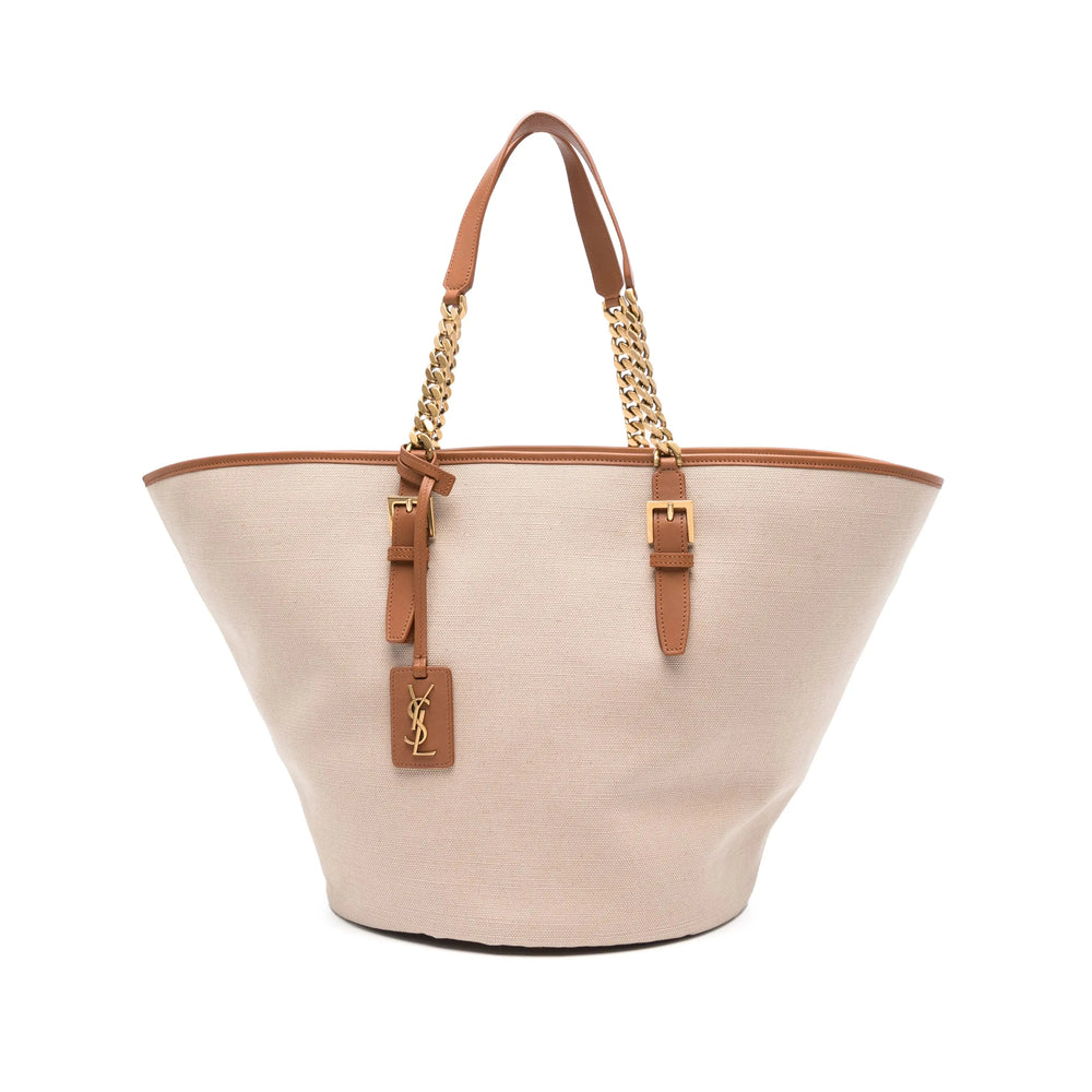 Saint Laurent Neutrals Tote Bags Women by Luosophy