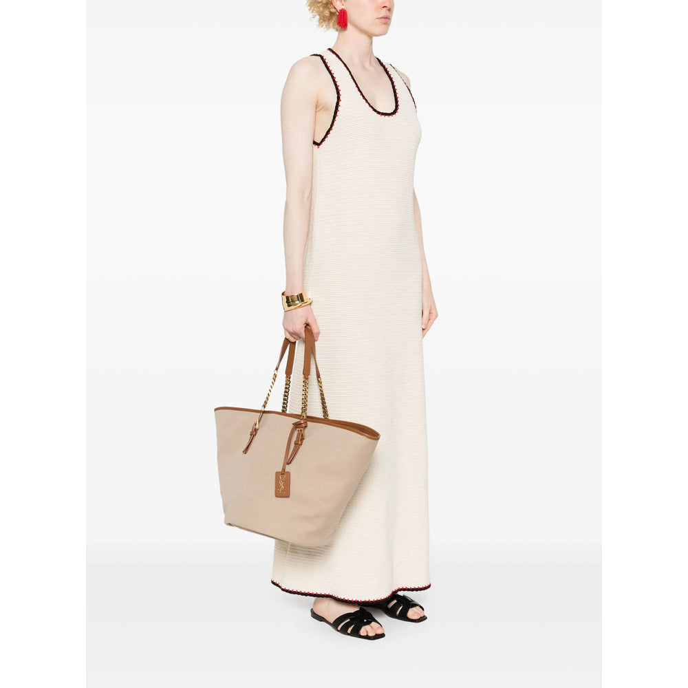 Saint Laurent Neutrals Tote Bags Women by Luosophy