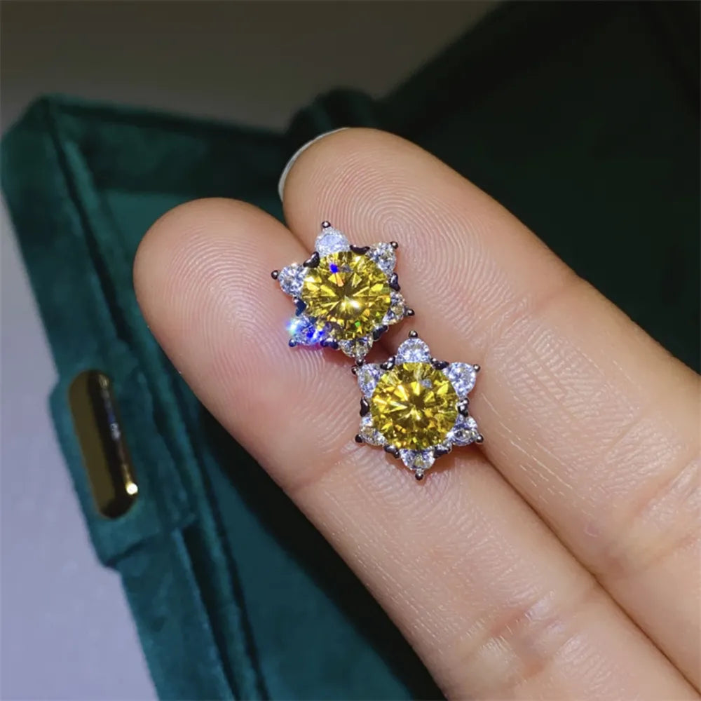 2 Carat Sparkala™ 925 Sterling Silver Stud Earrings by Sparkala
