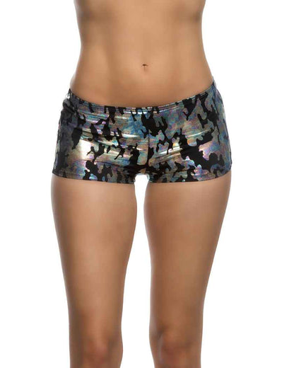 1pc Low Rise Iridescent Camouflage Shorts