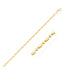14k Yellow Gold Diamond-Cut Alternating Bead Chain 1.5mm by Bids.com