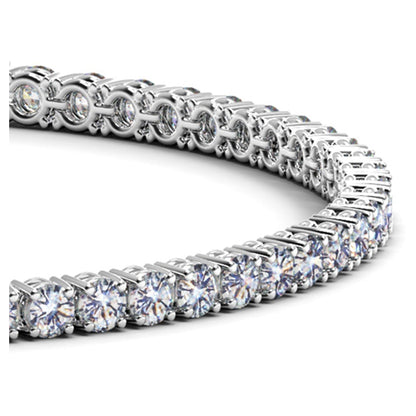 Lab Grown Round Diamond Tennis Bracelet in 14k White Gold (5 cctw F/G VS2/SI1) by Bids.com