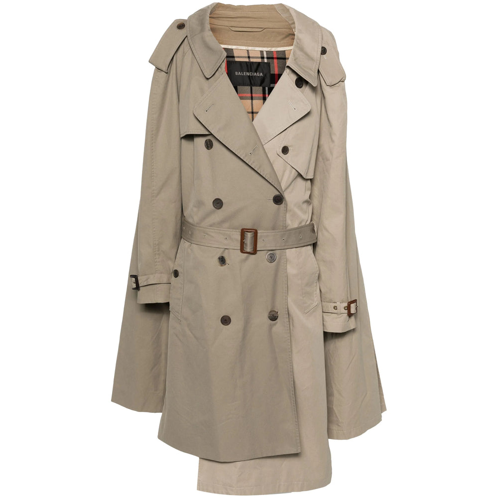 Balenciaga Neutrals Coats - Trench &amp; Raincoats Women by Luosophy