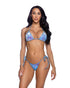 2PC Sequin & Velvet Bikini Set