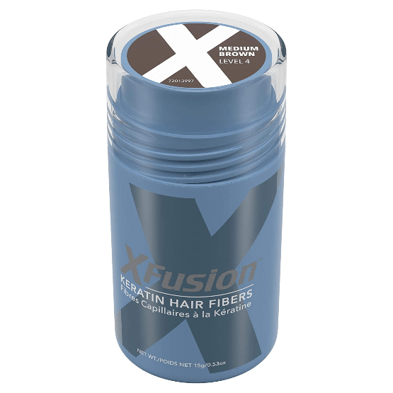 Xfusion Keratin Hair Fibers Medium Brown 0.53 oz by Pasteur Pharmacy