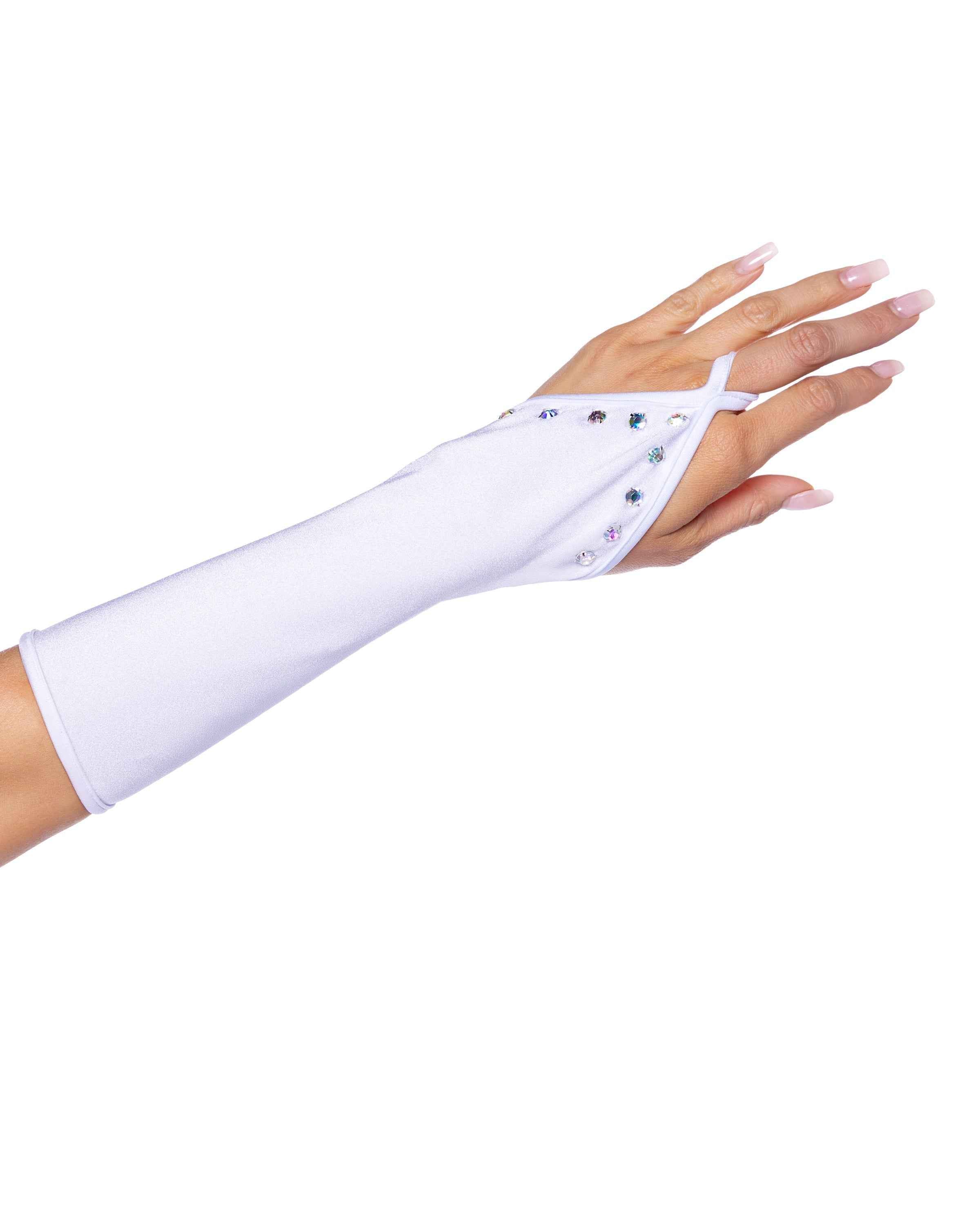 Bedazzled Gloves with Rhinestones