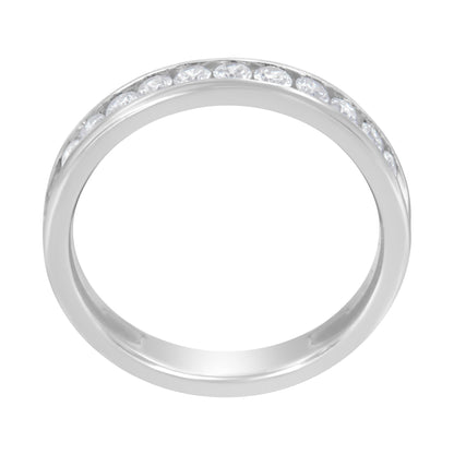 14K White Gold 1/2 cttw Diamond Band Ring (I-J Color, I2-I3 Clarity) - Size 7 by Bids.com