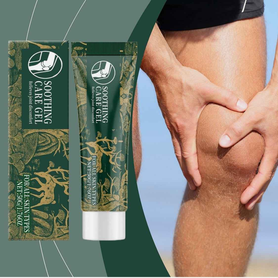 Targeted Joint Relief Gel with Cooling Fast-Absorbing Comfort All Natural Ingredients