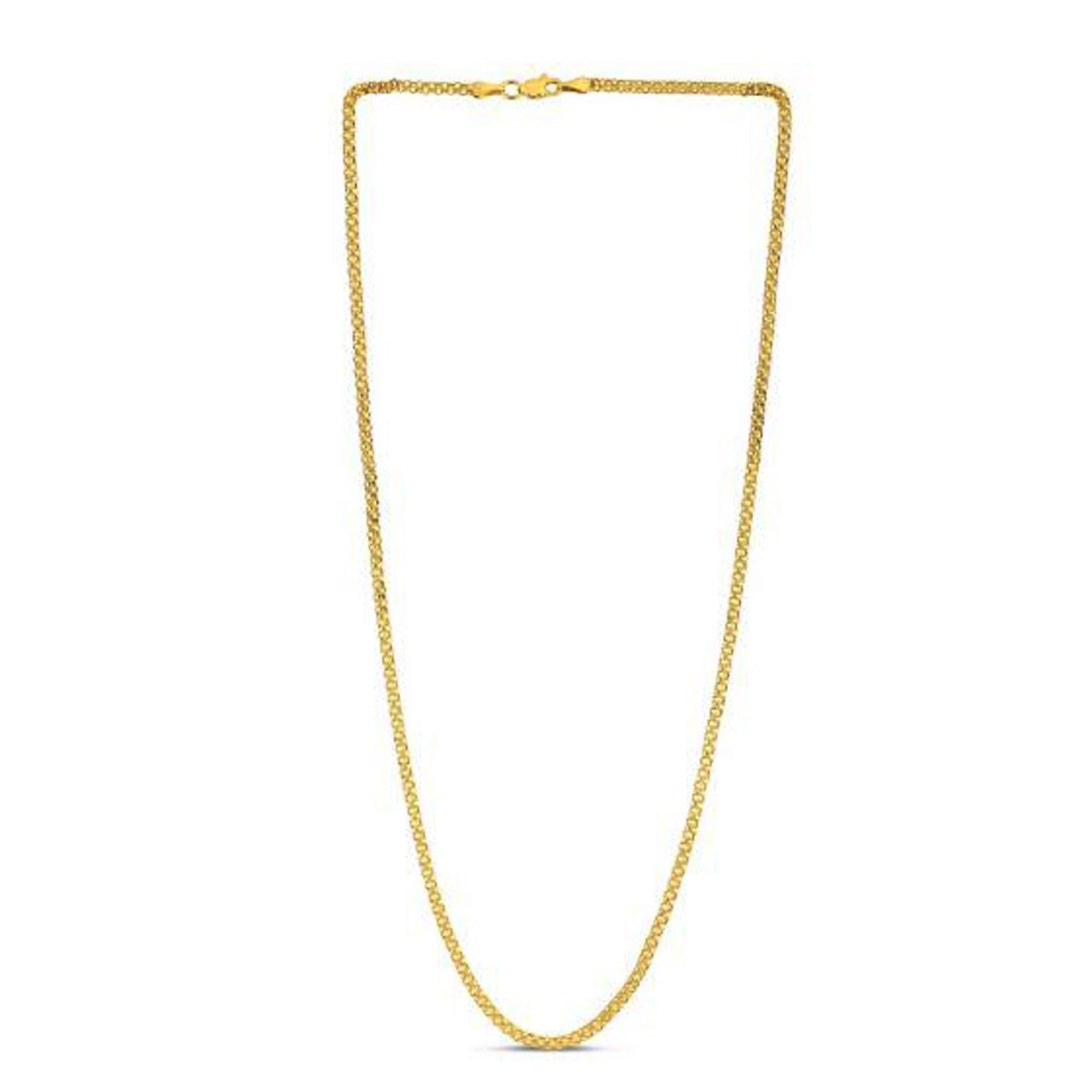 14k Yellow Gold Bismark Chain (2.50 mm) by Bids.com
