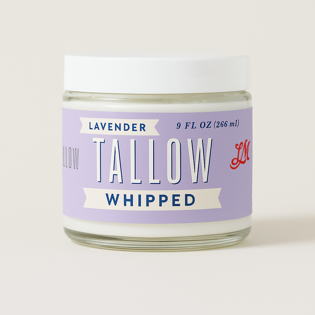 Lavender Tallow Gift Set - Premium Relaxation Bundle | Skincare, Candle &amp; Soap