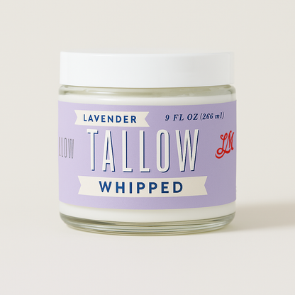 Scented Whipped Tallow Trio - 9oz Lavender, Vanilla Bean &amp; Eucalyptus Tea Tree | Grass-Fed Skincare Bundle
