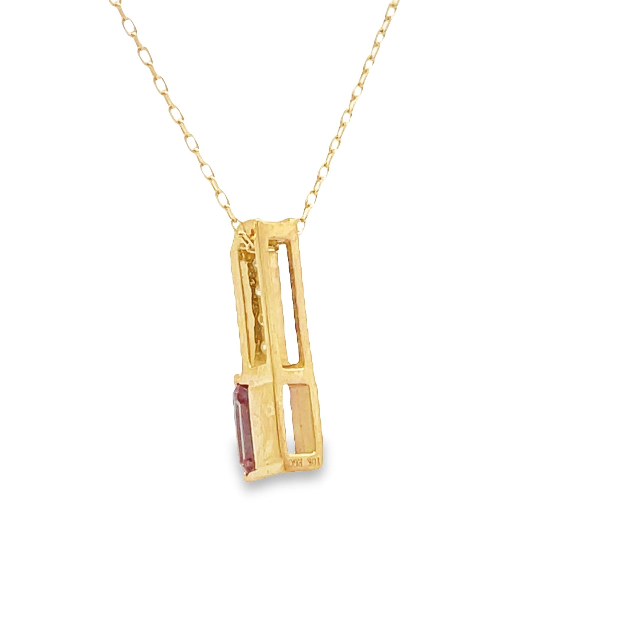 Created Alexandrite Fashion Pendants 10KT Yellow Gold by Bids.com