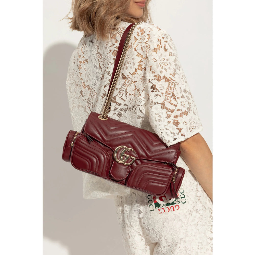 Gucci Red Shoulder Bags Women by Luosophy