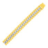 14k Two Tone Gold Mens Panther Link Bracelet by Bids.com