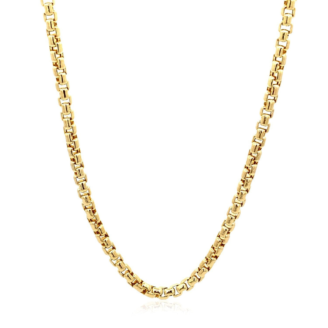 3.4mm 14k Yellow Gold Round Box Chain by Bids.com