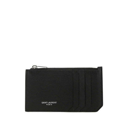 Saint Laurent Black Wallets &amp; Cardholders Men by Luosophy