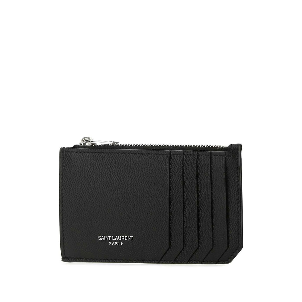 Saint Laurent Black Wallets &amp; Cardholders Men by Luosophy