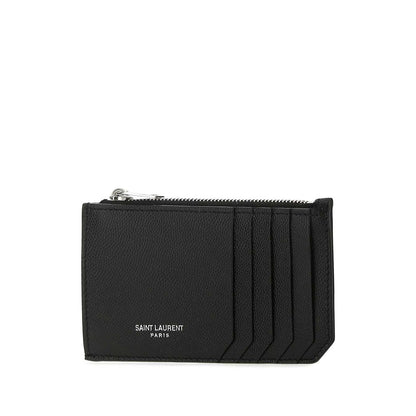 Saint Laurent Black Wallets &amp; Cardholders Men by Luosophy