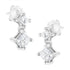 14K White Gold 3/4 cttw Double Diamond Princess-Cut Stud Earrings (I-J Clarity, I2-I3 Color) by Bids.com