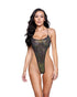 Sequin Net String-Back High Cut 1PC Festival Bodysuit by Rave Fix