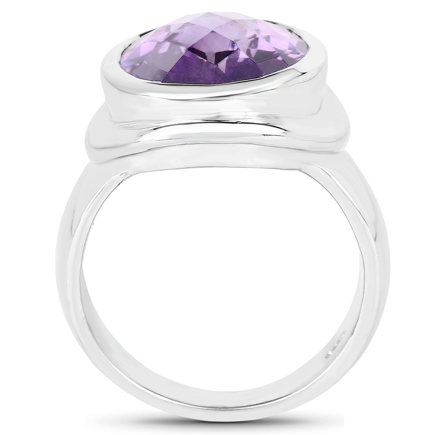 9.01 Carat Genuine Amethyst .925 Sterling Silver Ring by Bids.com
