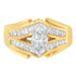 14KT Two-Toned Gold Diamond Cocktail Ring (1 cttw, H-I Color, SI1-SI2 Clarity) by Bids.com