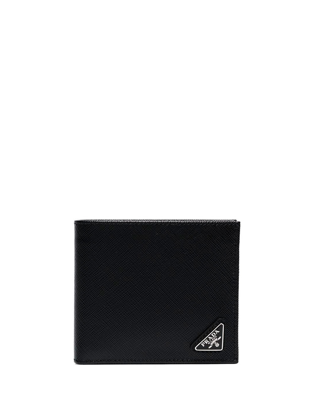 Prada Men Portafoglio Bi-Fold Con Portamonete In Pelle Saffiano by Luosophy