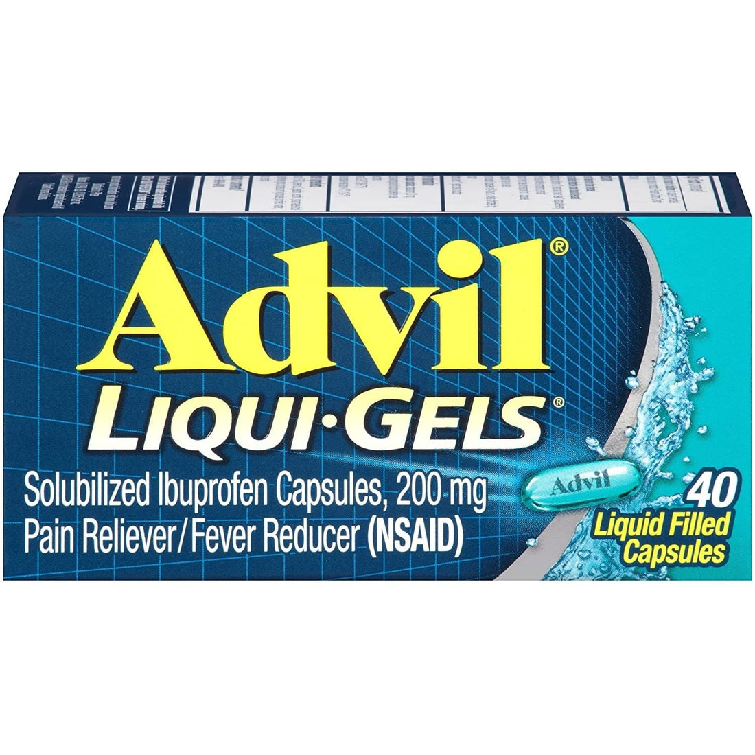 Advil Liqui-Gels Pain And Fever Relief Liquid Capsules 200 Mg Ibuprofen - DestGlow