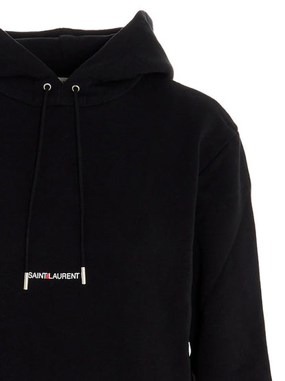 Saint Laurent Women Logo Print Hoodie by Luosophy