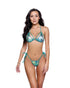 Metallic Print Tie Side 2PC Bikini Set by Rave Fix